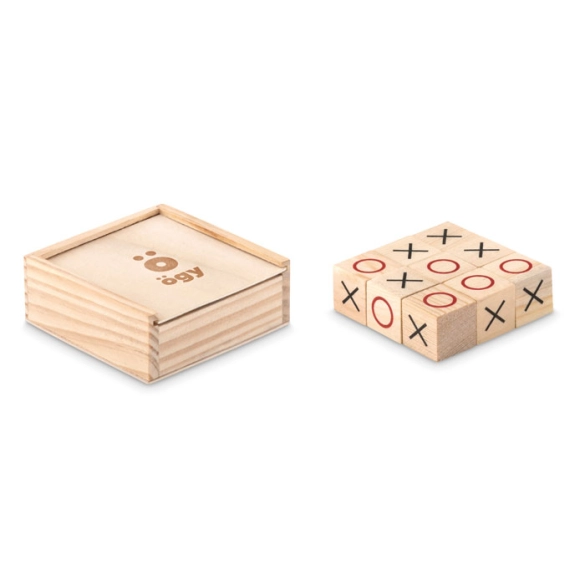 TIC TAC TOE, Jeu de morpion en bois