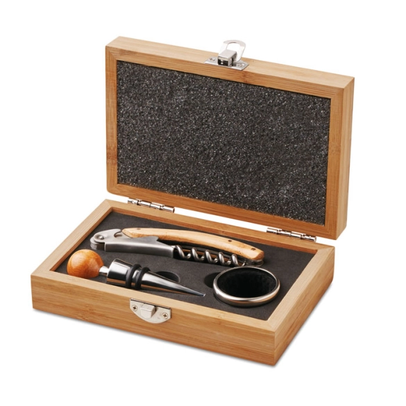 SONOMA, Coffret de sommelier en bambou