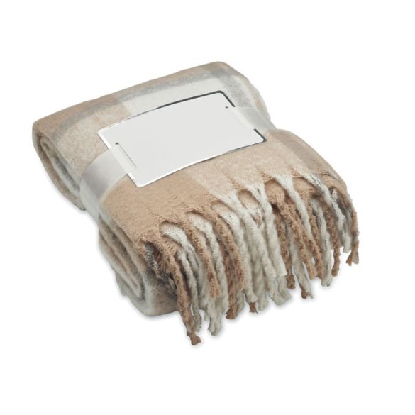 QUET, Couverture en mohair à carreaux